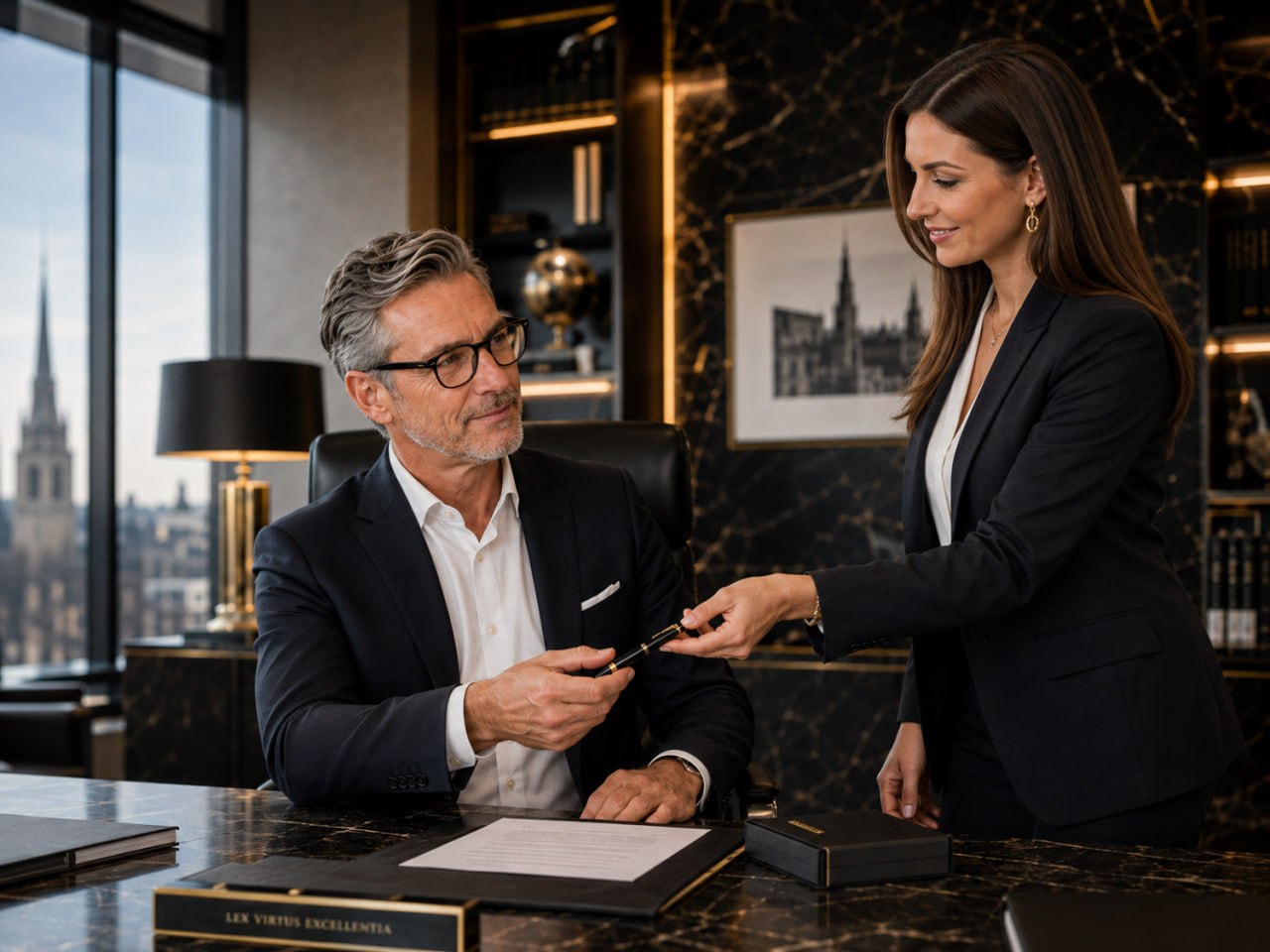 Montblanc Meisterstück Platiniert Classique – Seitenansicht mit platiniertem Clip.